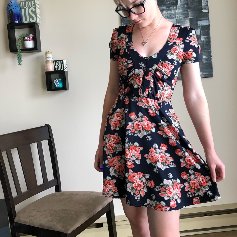 Costa Blanca Vintage 50’s Style Floral Mini Dress